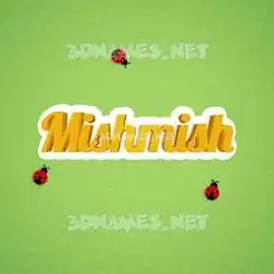 mishmish in Ladybugs style - 3D name wallpaper