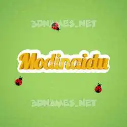 modinaidu in Ladybugs style - 3D name wallpaper