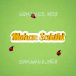 mohan sakthi in Ladybugs style - 3D name wallpaper