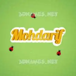 mohdarif in Ladybugs style - 3D name wallpaper
