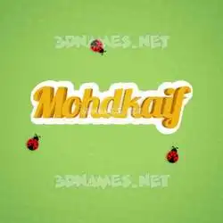 mohdkaif in Ladybugs style - 3D name wallpaper