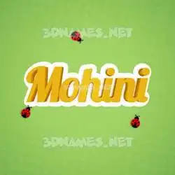 mohini in Ladybugs style - 3D name wallpaper