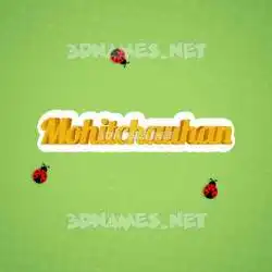 mohitchauhan in Ladybugs style - 3D name wallpaper