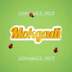 mokgadi in Ladybugs style - 3D name wallpaper
