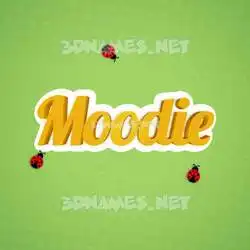 moodie in Ladybugs style - 3D name wallpaper