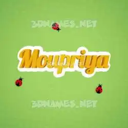 moupriya in Ladybugs style - 3D name wallpaper