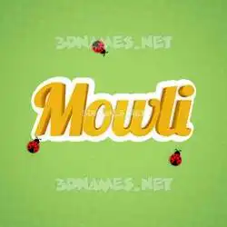 mowli in Ladybugs style - 3D name wallpaper
