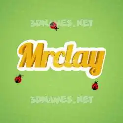 mrclay in Ladybugs style - 3D name wallpaper