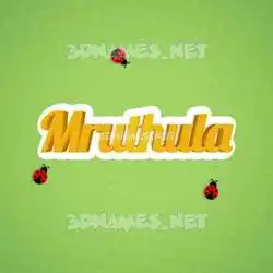 mruthula in Ladybugs style - 3D name wallpaper