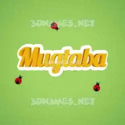 mugtaba in Ladybugs style - 3D name wallpaper
