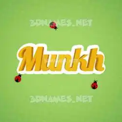 munkh in Ladybugs style - 3D name wallpaper