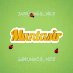muntasir in Ladybugs style - 3D name wallpaper