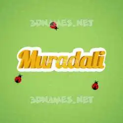 muradali in Ladybugs style - 3D name wallpaper