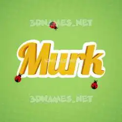 murk in Ladybugs style - 3D name wallpaper