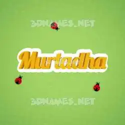 murtadha in Ladybugs style - 3D name wallpaper