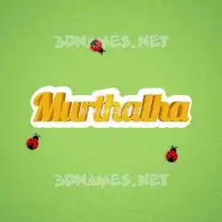 murthalha in Ladybugs style - 3D name wallpaper
