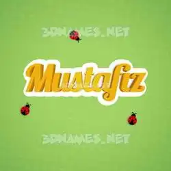 mustafiz in Ladybugs style - 3D name wallpaper