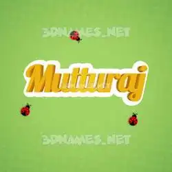 mutturaj in Ladybugs style - 3D name wallpaper