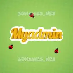 myadmin in Ladybugs style - 3D name wallpaper