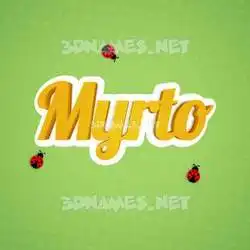 myrto in Ladybugs style - 3D name wallpaper