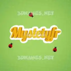 mystetyfr in Ladybugs style - 3D name wallpaper