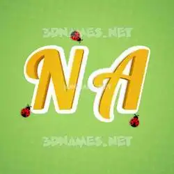 n a in Ladybugs style - 3D name wallpaper