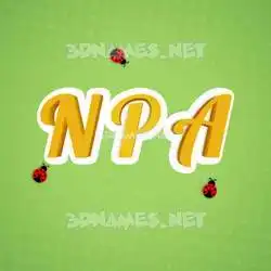 n p a in Ladybugs style - 3D name wallpaper
