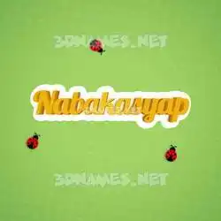 nabakasyap in Ladybugs style - 3D name wallpaper