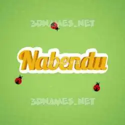 nabendu in Ladybugs style - 3D name wallpaper