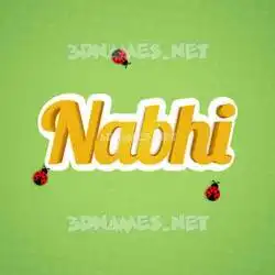 nabhi in Ladybugs style - 3D name wallpaper