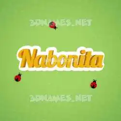 nabonita in Ladybugs style - 3D name wallpaper