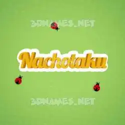 nachotaku in Ladybugs style - 3D name wallpaper
