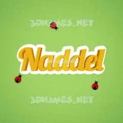 naddel in Ladybugs style - 3D name wallpaper