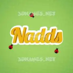 nadds in Ladybugs style - 3D name wallpaper