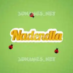 nadendla in Ladybugs style - 3D name wallpaper
