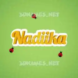 nadiika in Ladybugs style - 3D name wallpaper