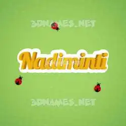 nadiminti in Ladybugs style - 3D name wallpaper