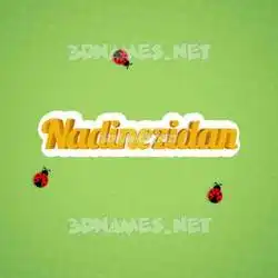nadinezidan in Ladybugs style - 3D name wallpaper