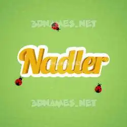 nadler in Ladybugs style - 3D name wallpaper