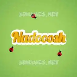 nadooosh in Ladybugs style - 3D name wallpaper