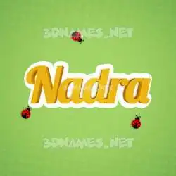 nadra in Ladybugs style - 3D name wallpaper