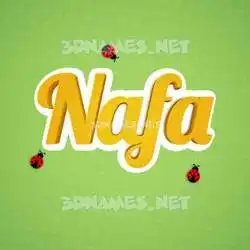 nafa in Ladybugs style - 3D name wallpaper