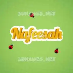 nafeesah in Ladybugs style - 3D name wallpaper