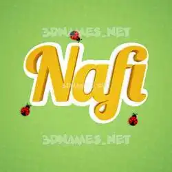 nafi in Ladybugs style - 3D name wallpaper
