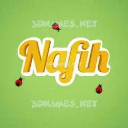 nafih in Ladybugs style - 3D name wallpaper