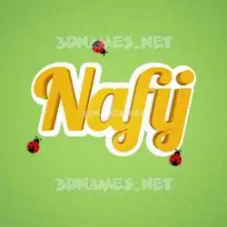 nafij in Ladybugs style - 3D name wallpaper