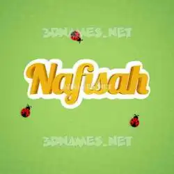 nafisah in Ladybugs style - 3D name wallpaper