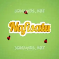 nafisatu in Ladybugs style - 3D name wallpaper
