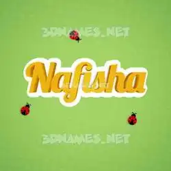 nafisha in Ladybugs style - 3D name wallpaper