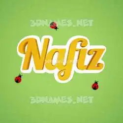 nafiz in Ladybugs style - 3D name wallpaper